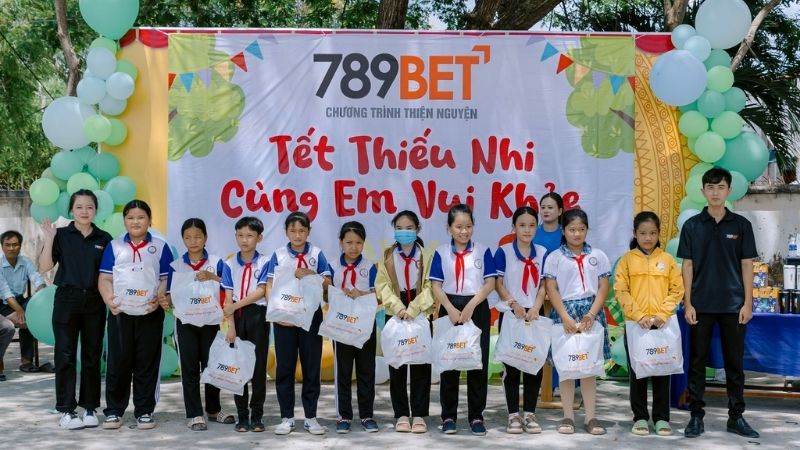 Chương trình thiện nguyện 789BET Bến Tre với tên gọi tết thiếu nhi cùng em vui khỏe